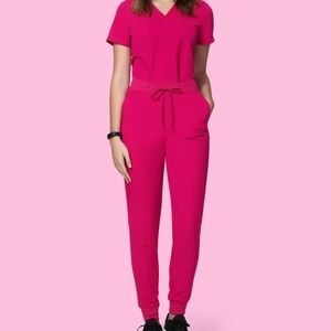 Mandala High Waisted Joggers Raspberry